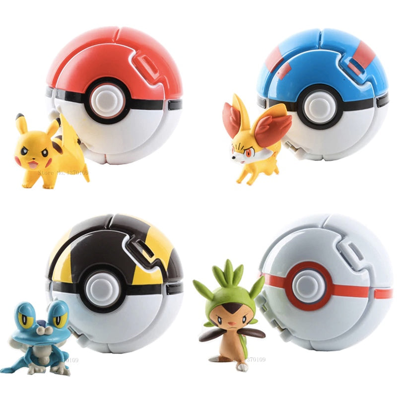 4 Stk. Pokeball Go / Pokemon Pokebälle