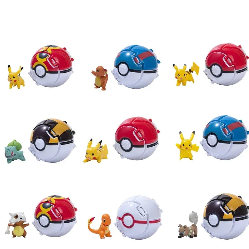36er Set Kleine Pokémon Bälle Mit Figur Und Sticker