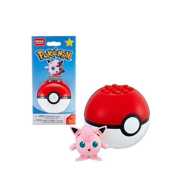 Pokémon Mega Construx Bauset mit Figur und Pokéball