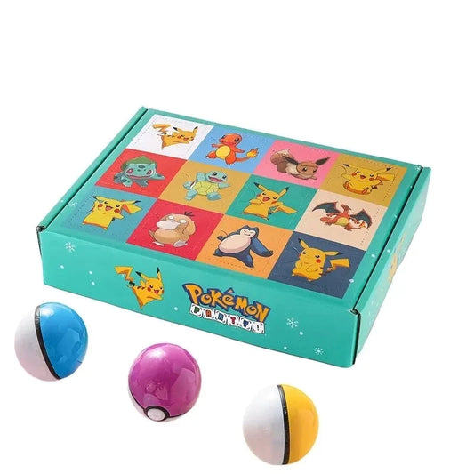 Poke Ball Geschenk Set mit 12 Bällen und Figuren