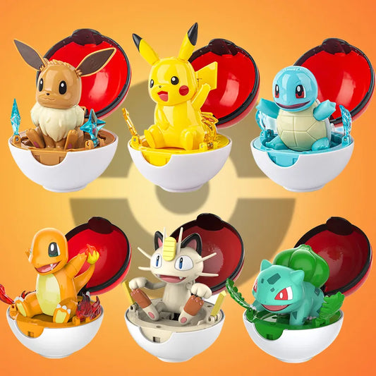 Pokemon Pokeball mit Pokemon Figuren