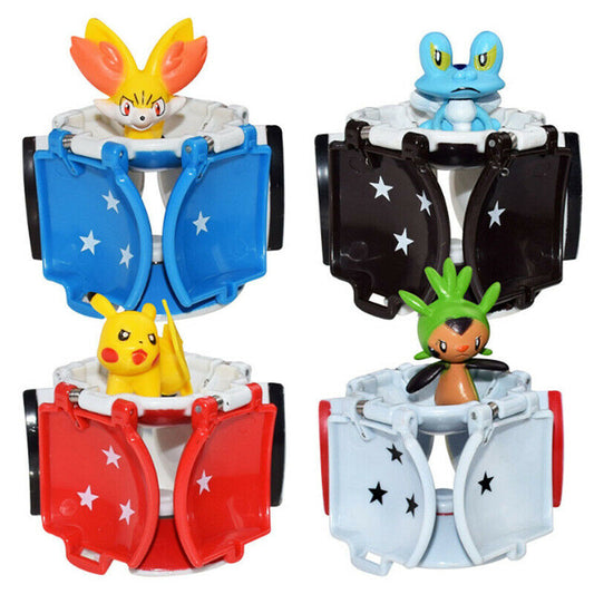 Poke Ball Set mit 12 Stk. Pokebällen und Pokemon Figuren