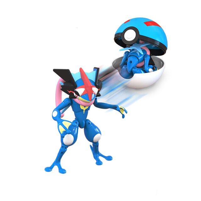 Greninja Spielzeug Figur mit Pokeball