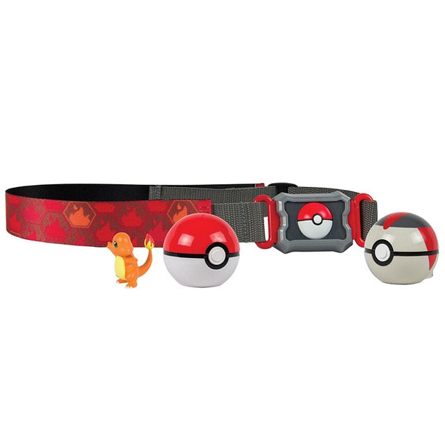 Pokemon Spielzeug Poke Trainer Gürtel mit Pokeball und Figur